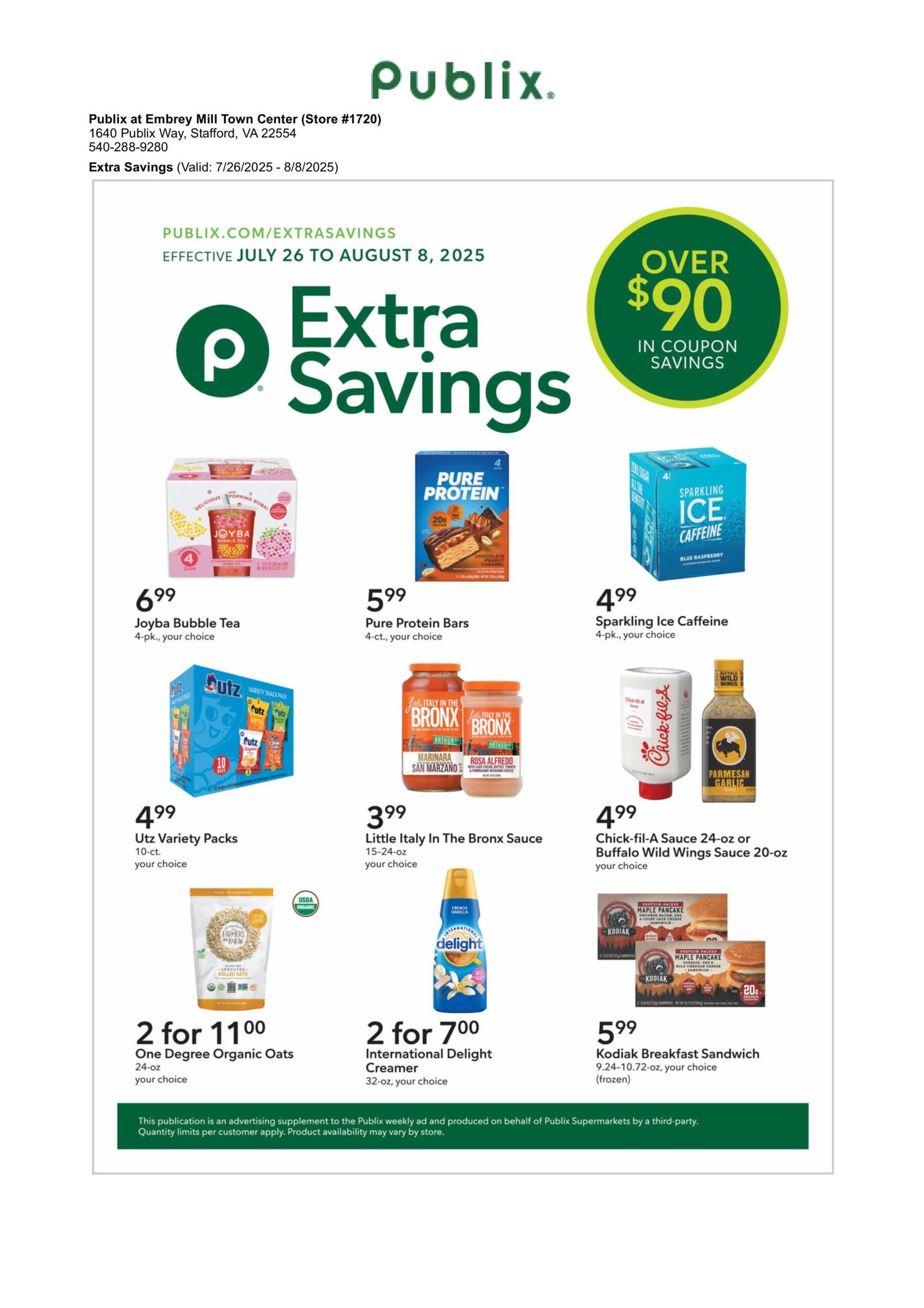 Publix weekly ad page 1