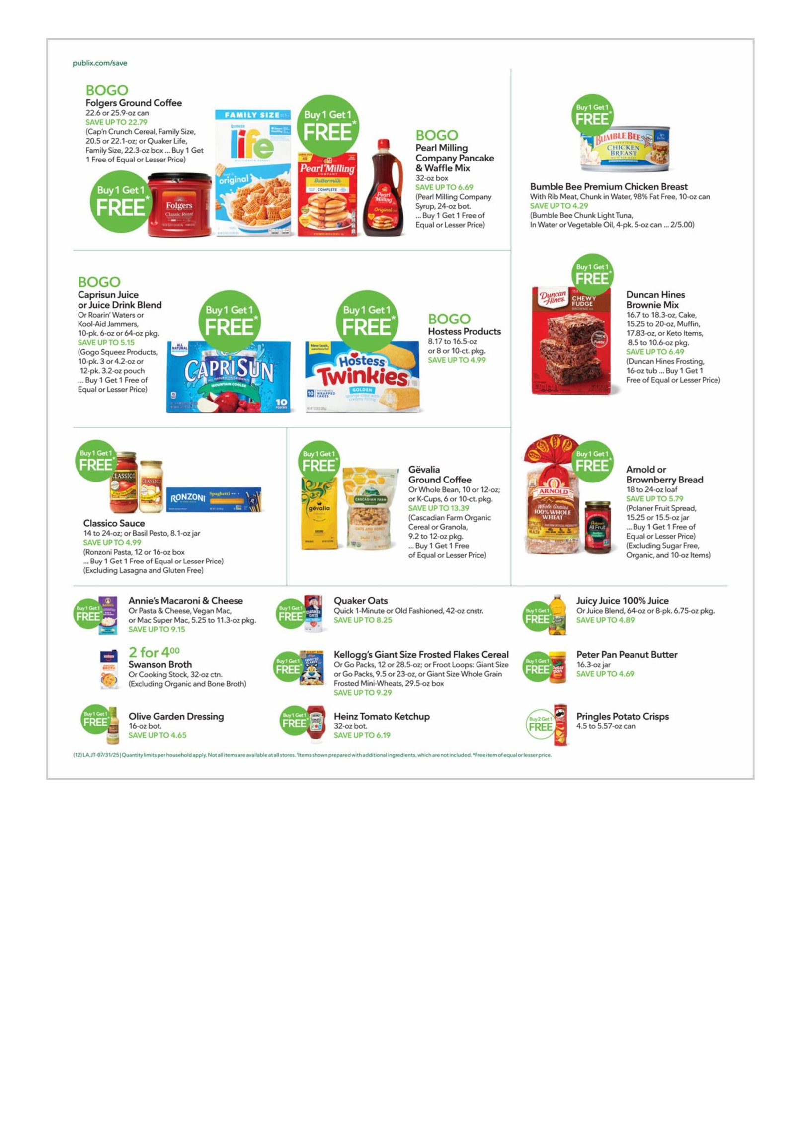 Publix weekly ad July 31 -August 6, 2025