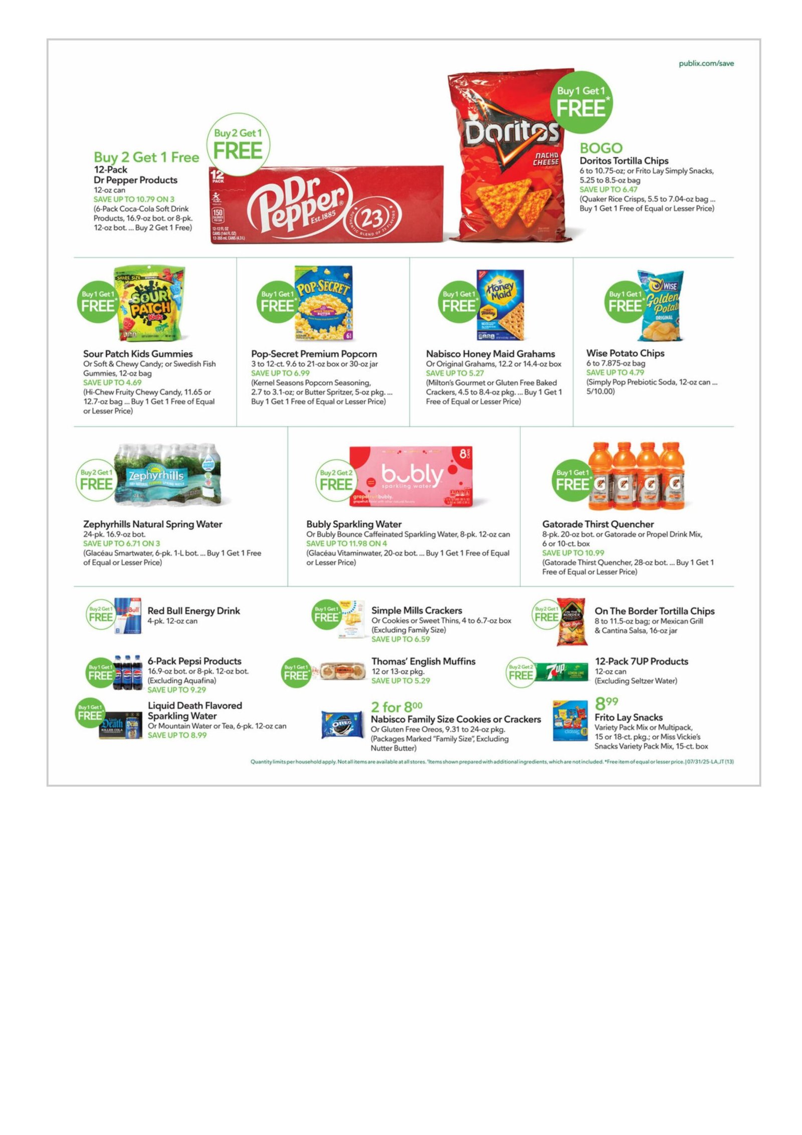 Publix weekly ad July 31 -August 6, 2025