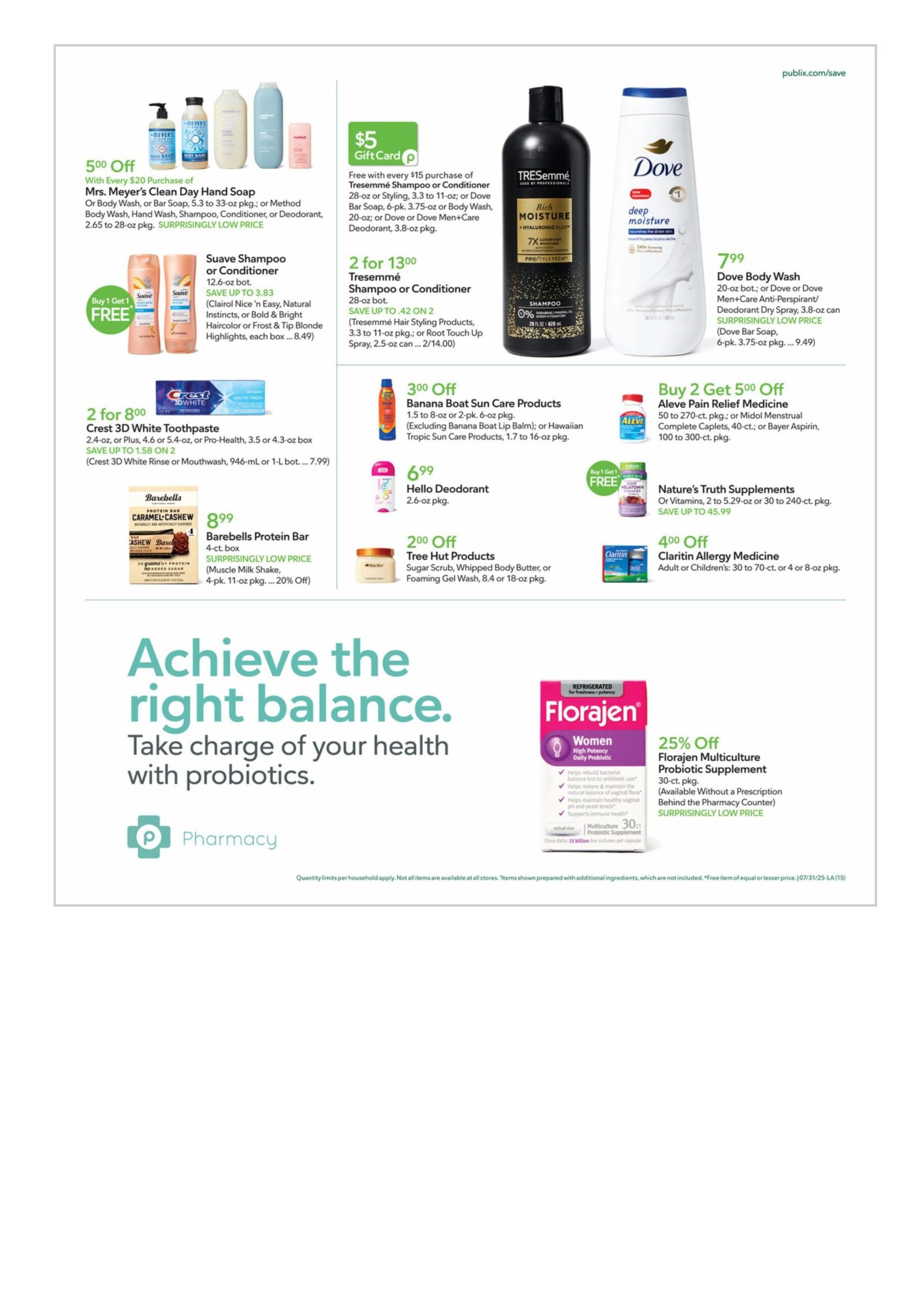 Publix weekly ad July 31 -August 6, 2025