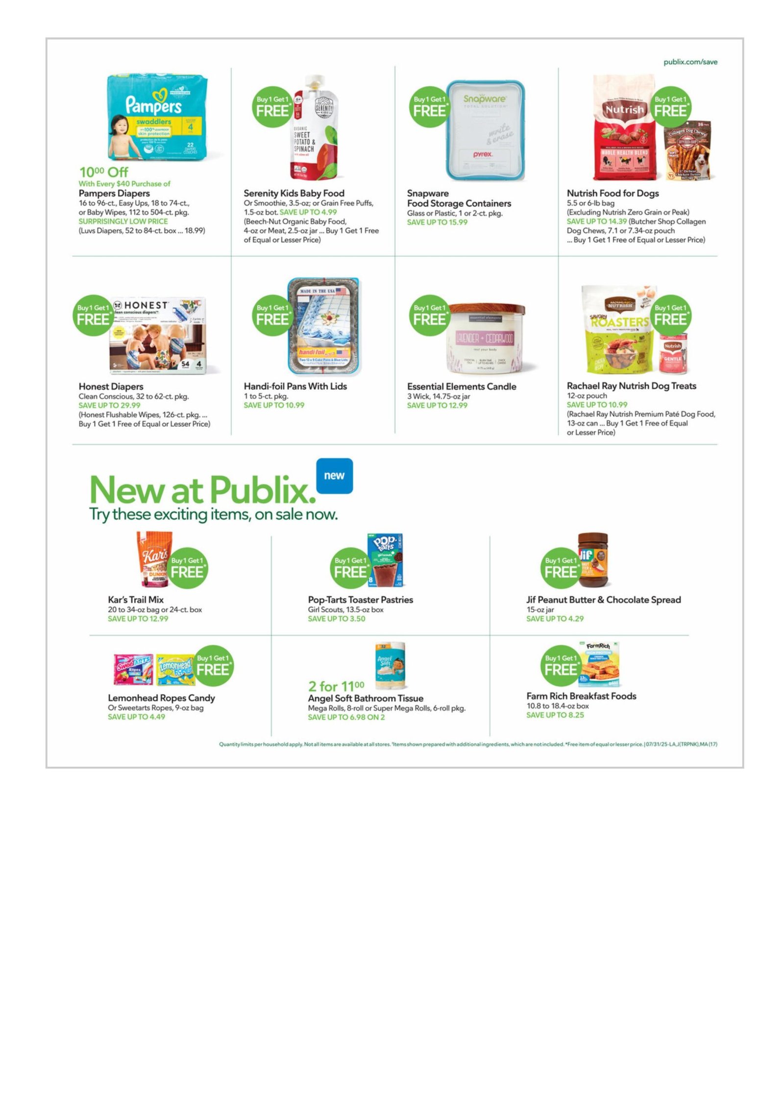 Publix weekly ad July 31 -August 6, 2025