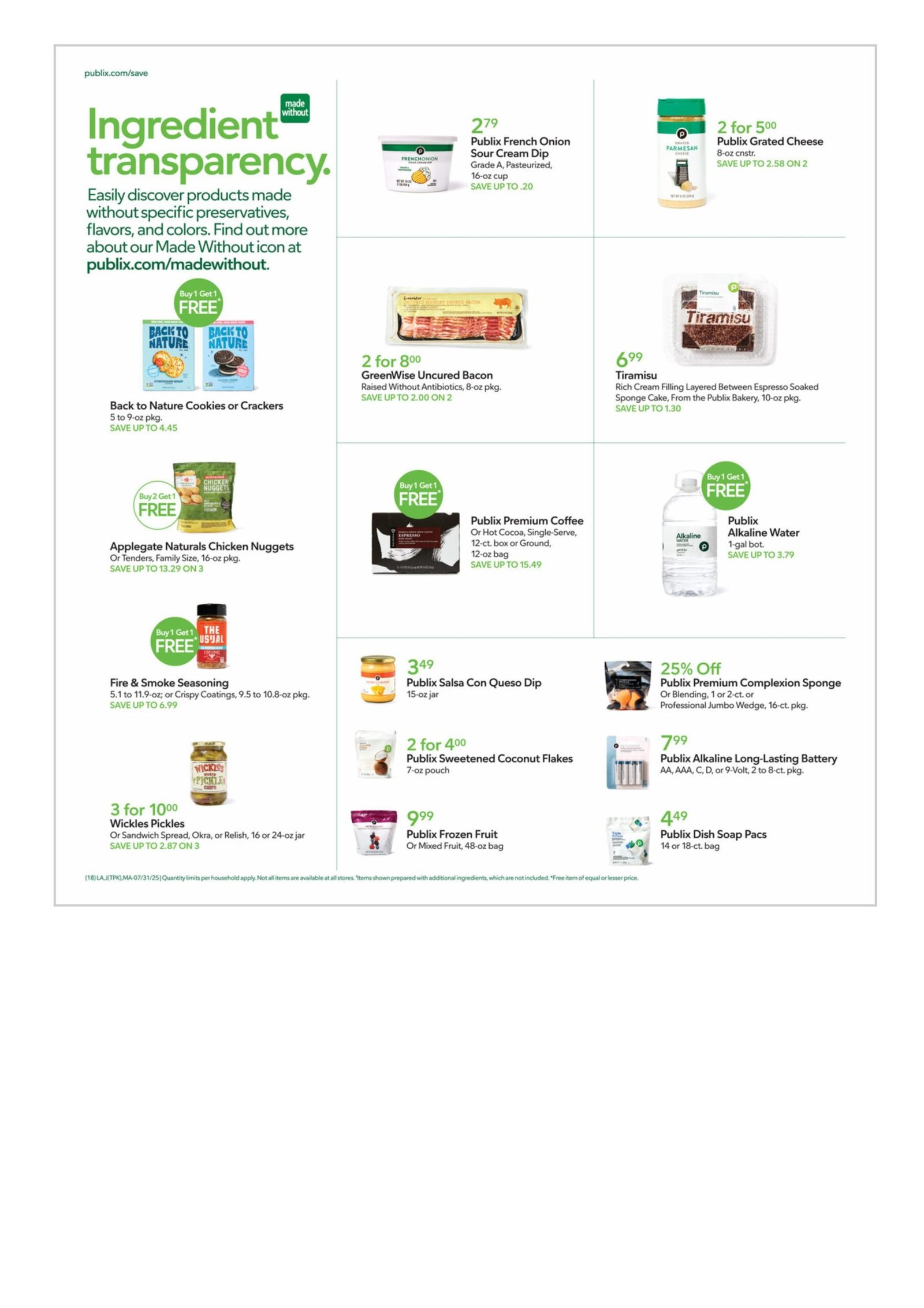 Publix weekly ad July 31 -August 6, 2025