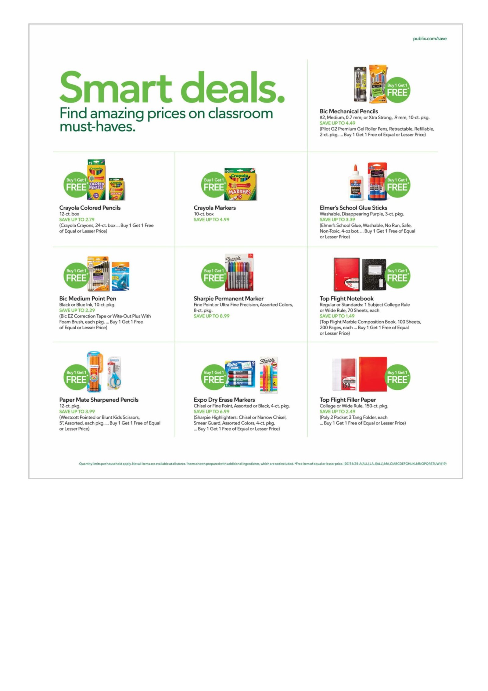 Publix weekly ad July 31 -August 6, 2025