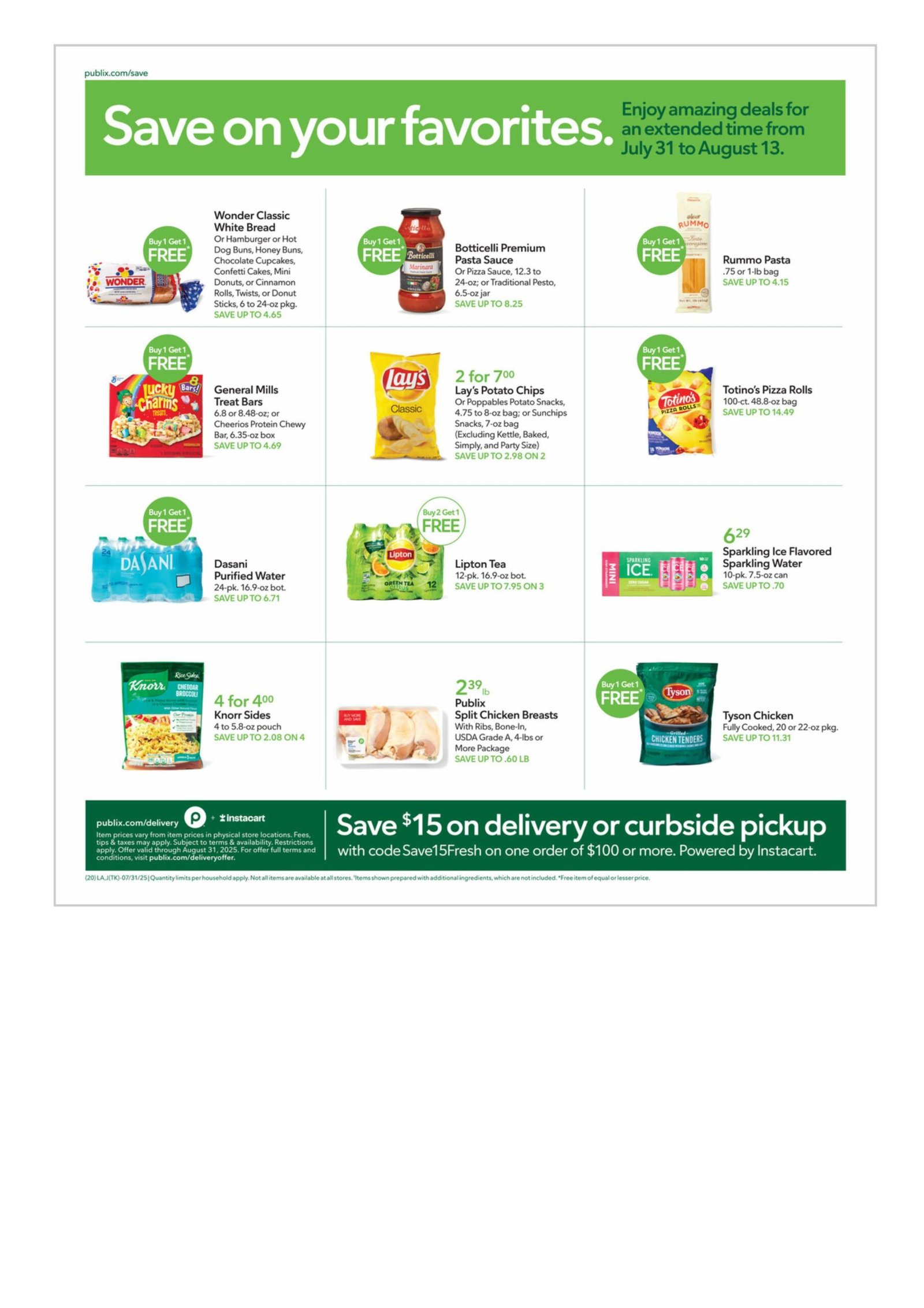 Publix weekly ad July 31 -August 6, 2025
