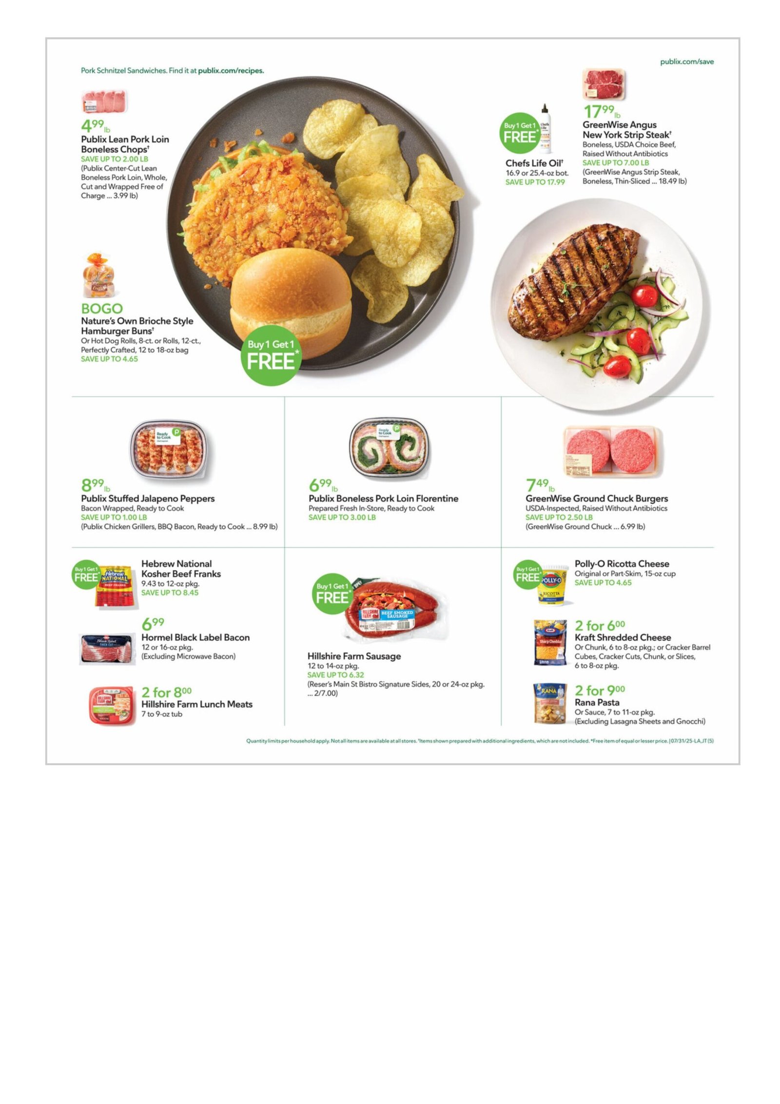 Publix weekly ad July 31 -August 6, 2025
