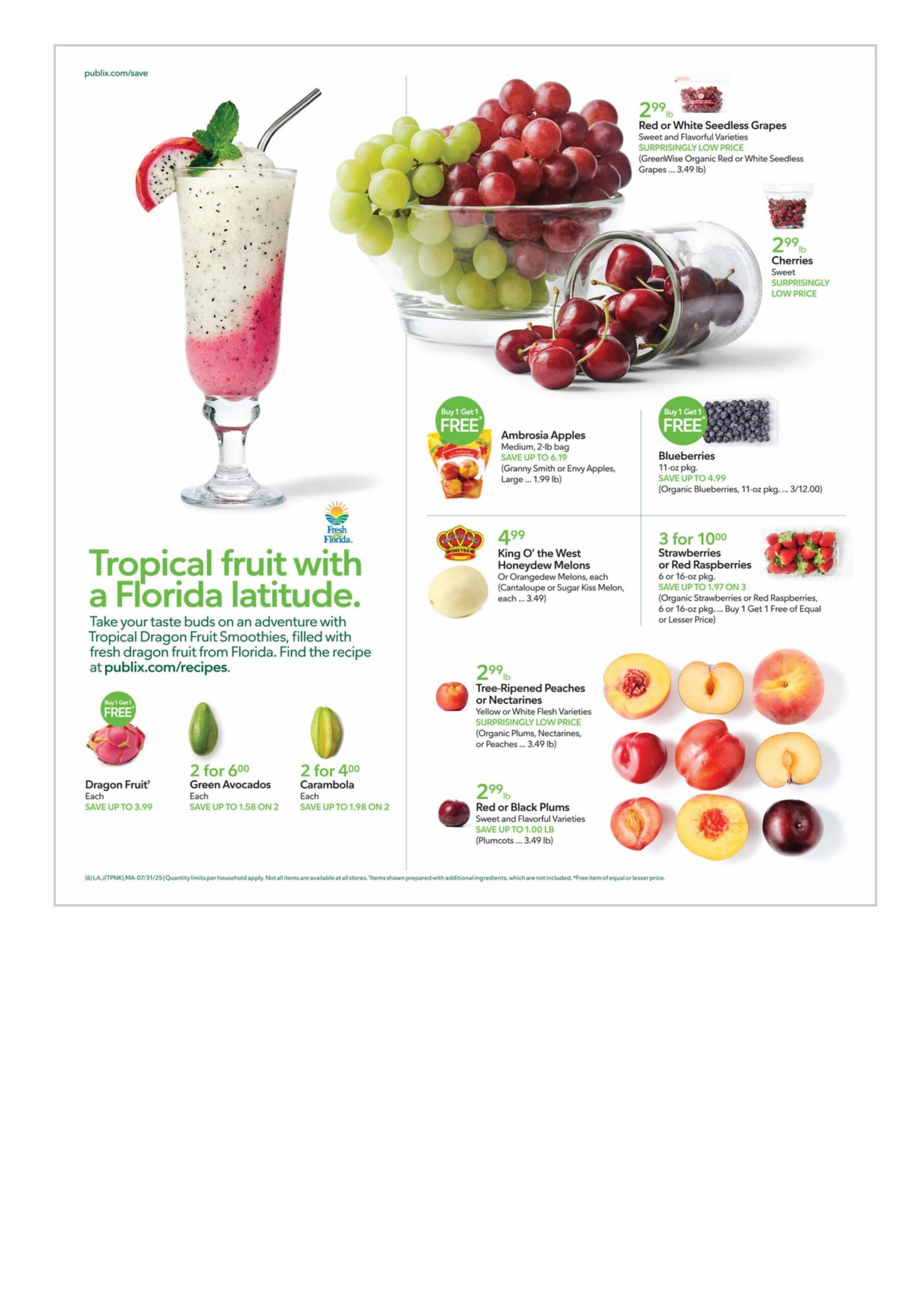 Publix weekly ad July 31 - August 6, 2025 sneak peek