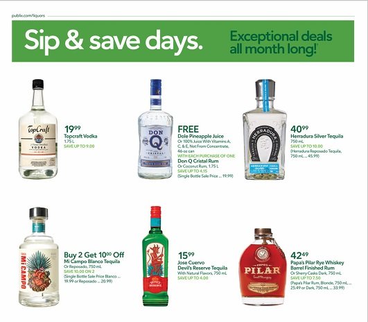 Publix Weekly Ad Liquor 7/24/2025